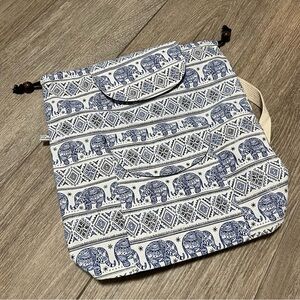 Thai-Style Blue Elephant Backpack
